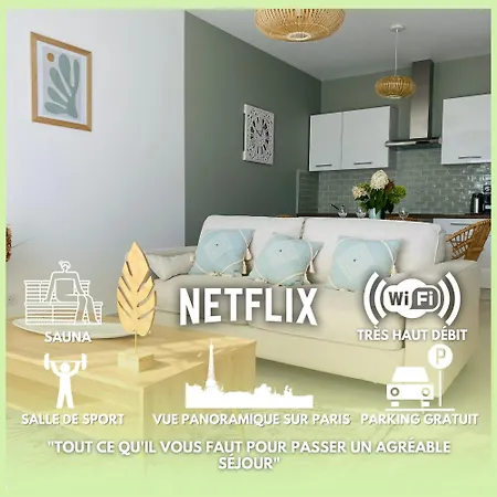 La Perchee Calme, Sauna, Parking Prive Appartement