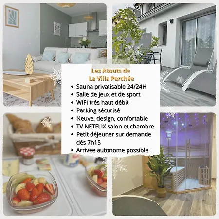 Apartament La Perchee Calme, Sauna, Parking Prive *
